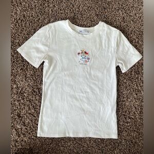 Zara Passion & Reality Embroidered Tee